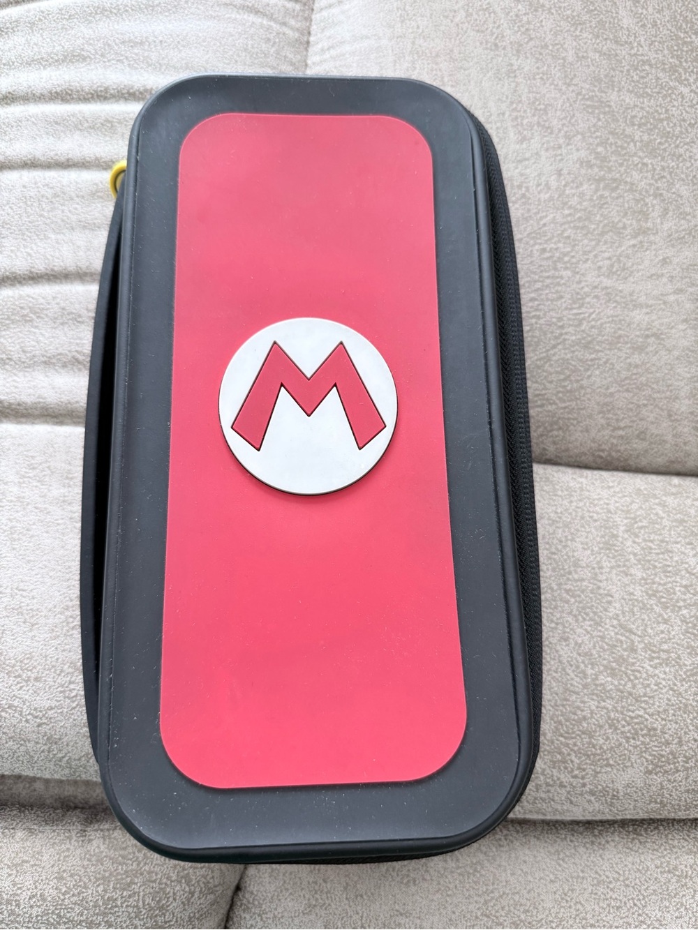 Nintendo Red and Black Mario Emblem Carry Case for Nintendo Switch